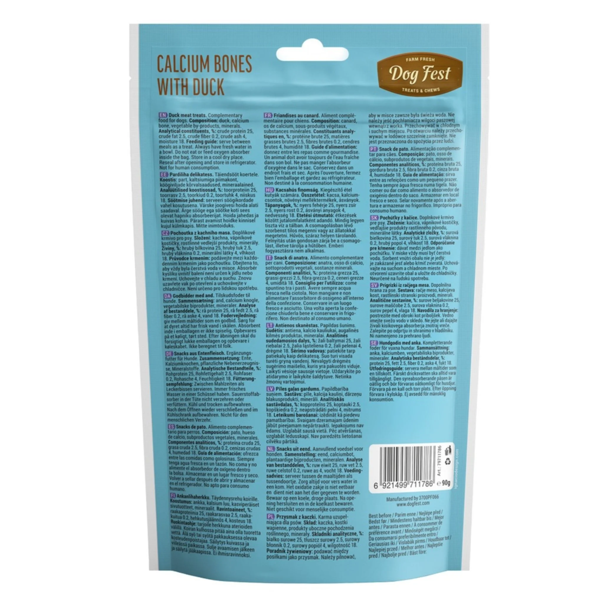 Dog Fest Calcium Bones With Duck For Puppies - 90g - Image 3